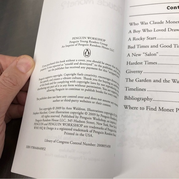 Who Was.. Claude Monet? Paperback Book - Picture 2 of 5